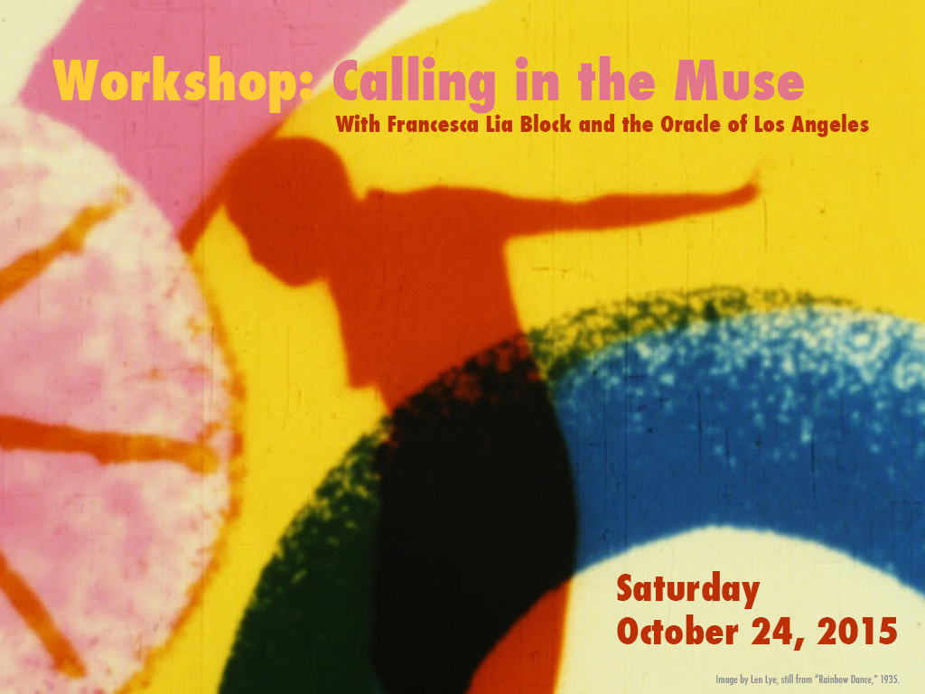 Workshop flier: Calling in the Muse
