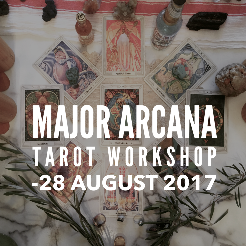 Major Arcana Tarot Workshop flier