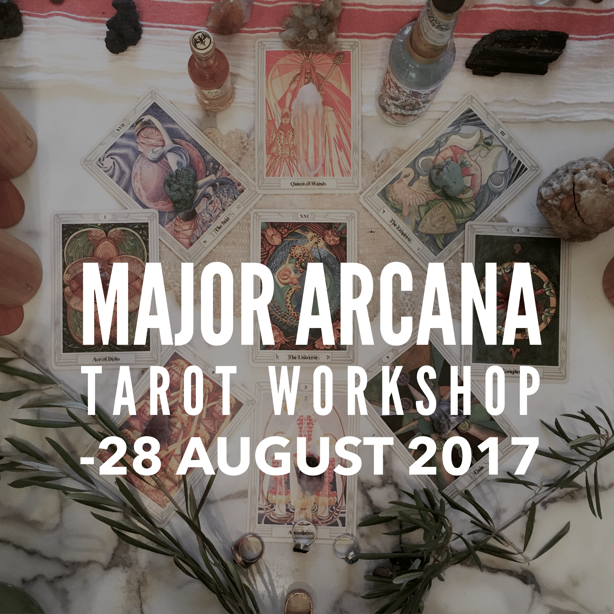 Major Arcana Tarot Workshop flier